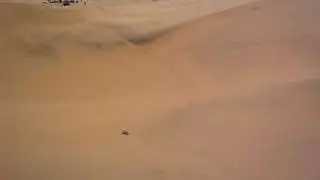 Sandboarding in Swakopmund, Namibia (in Africa)