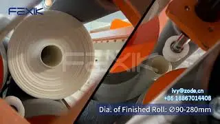 400m/min non stop rewinding machine converting line for finished roll diameter 90-280mm