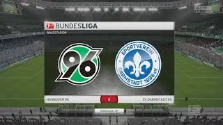 HANNOVER 96 V SV DARMSTADT 98 BUNDESLIGA FIFA 16