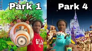 Disney 4 Parks In One Day (Park Hopper Challenge) 
