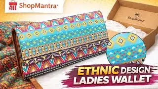 ShopMantra Ethnic Design Ladies Wallet | Unboxing & Review (Hindi)