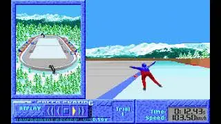 The Games: Winter Challenge (PC/DOS) 1991, Accolade - Speed Skating 0:22,62