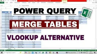 Power Query Merge Tables | VLOOKUP Alternative | #powerquery