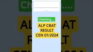 ALP result CBAT scorecard download / CEN 01/2024 ALP result how to check #alpresult