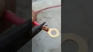 DIY | How to Crimp a Ring Terminal on Electrical Wire (Lug Connection) #lugnuts #crimp #springwire
