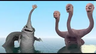 NEW HYDRA WE SWAM TOO FAR IN THE OCEAN VS NEW HAND SEA MONSTER WHO IS STRONGER?! - Garry's Mod!