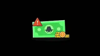 animated money with fraud icon and gold coin