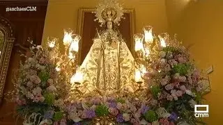 Ofrenda de flores a Nuestra Señora de la Paz en Villarta de San Juan - Ancha es CLM - CMM