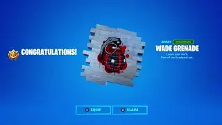 *NEW* WADE GRENADE SPRAY IN FORTNITE! (DEADPOOL REWARDS)