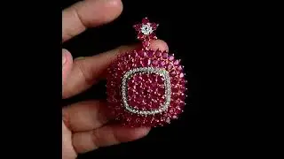 Gem Gardener: Burmese Natural Large Ruby Pendant 18k