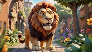 Six Laughing Lions Roar and Run | Animal Action Song for Kids | Fun Nursery Rhyme