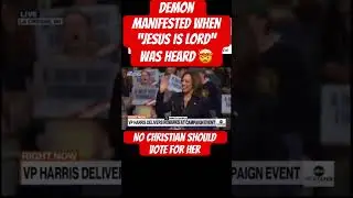 DEMON manifest during campaign 🤯#politics #kamalaharris #trump #shorts #demon