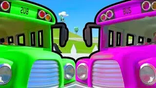 Wheels on the Bus Service Vehicles || Nursery Rhymes for Kids | Poem For toddlers || Bubble Pie