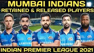 MI RETAINED & RELEASED PLAYERS LIST FOR IPL 2021, MUMBAI INDIANS. #MI #IPL2021 #ROHITSHARMA #BUMRAH