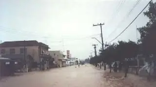 Depois da enchente de 23/12/1995 em Camaquã/RS