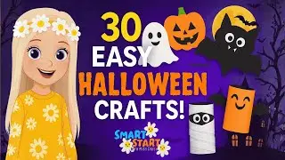 30 ПРОСТЫХ ПОДЕЛОК НА ХЭЛЛОУИН для детей! 👻 Весёлые и простые поделки от мисс Дейзи