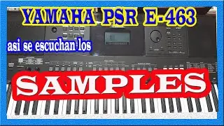 YAMAHA PSR E463 ASI SUENAN LOS SAMPLES- EN ESTE TECLADO YAMAHA