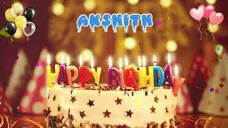 AKSHITH Happy Birthday Song &ndash; Happy Birthday to You