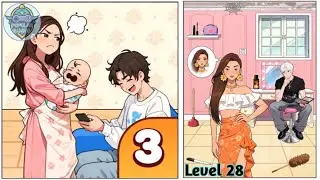 Brain Puzzle 3 Crazy Mind Level 28: Create Beautiful Makeup Looks For The Girls !Gameplay Solution
