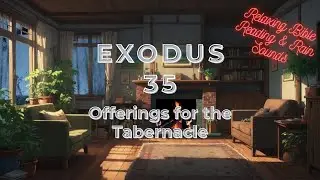 Exodus 35 - Offerings for the Tabernacle | Relaxing Bible Reading & Rain Sounds
