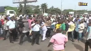 Protest by staff and students of UNIBEN over demolition of property by EDSG enters 3rd day