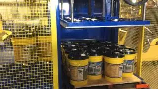 American Automation 5 Gallon Pail Palletizer