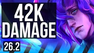 HWEI vs AKALI (MID) | 6k gold comeback, 42K damage | KR Master | 26.2