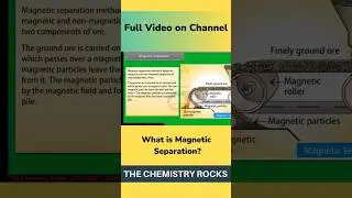 What is Magnetic Separation? #shorts #class12 #chemistry #neet2024 #neet