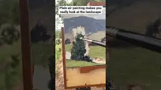 Painting a Landscape En Plein Air #art #landscapepainting #pleinairpainting