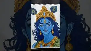 मेरे दिल पे तेरा नाम है राधे ✨️&hearts;️ #radheradhe #radhakrishna #krishnadrawing #krishna #krishnaart &hearts;️