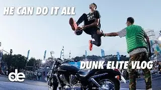 How many tries does it take Smoove to make his trickshots? | Dunk Elite Vlog