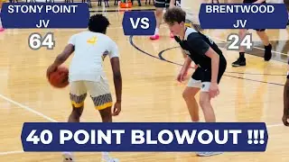 CRAZY BLOWOUT! STONY POINT VS BRENTWOOD CHRISTIAN JUNIOR VARSITY 🏀 BASKETBALL