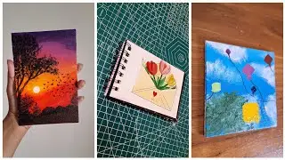 9 простых уроков рисования акриловыми красками ✨️😍 [обязательно попробуйте]