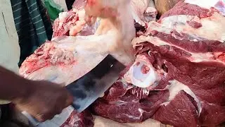Amazing.Village Meat Market | Fast Beef Cutting Good selling shop #meatcuttingskills #meatmarket