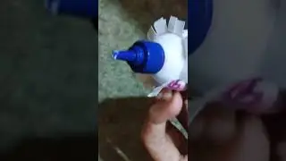 DIY  glue bottle cover/cute/easy