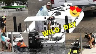 Partying At Ramp Music Blasting Boats People Yelling Cars Horns