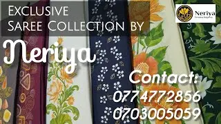 Sarees collection l Hand painted Sarees #shorts #shortvideo #viral #saree #fashion #srilanka #diy 