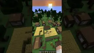 AI video of a Minecraft village #minecraft #music #microsoftbingai #gaming #minecraftnow