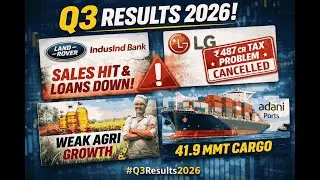 Indian Stocks Q3 FY26 Highlights | Axis Bank, Kotak, JLR, LG, AWL, SAIL & Adani