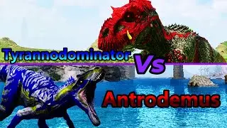 Demon Rex | Tyrannodominator Vs Rex\Carno\Basilisk | Ark survival ascended | Ark Mods | Ark Battles