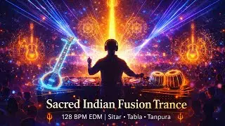 Sacred Indian Trance EDM 🕉️ | Sitar, Tabla & Tanpura Fusion (128 BPM)