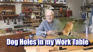 Drilling Benchtop Dog Holes