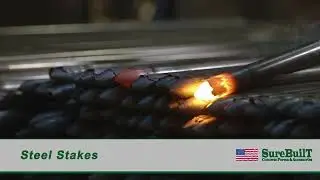 Steel Stakes made in the USA by SureBuilt Manufacturing