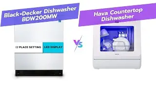 BLACK+DECKER против HAVA: сравнение лучших компактных посудомоечных машин 🧼💧 ENERGY STAR, низкий ...