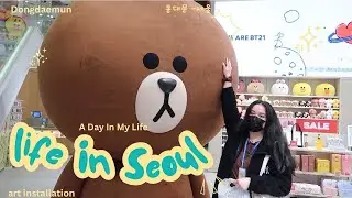 South Korea vlog: checking out art exhibition, getting lost in Seoul & food markets 🇰🇷✨🌷💕