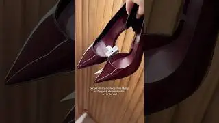 Perfect cherry red heels from mango #burgundy #cherryred #mango #ytshorts #ytshortsvideo