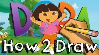 How To Draw Dora From Dora The Explorer | Drawing Coloring Learning | JUNIORS TOONS