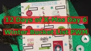 Winter Bucket List Plan with Me//Creating a Winter Bucket List using older Happy Planner Stickers