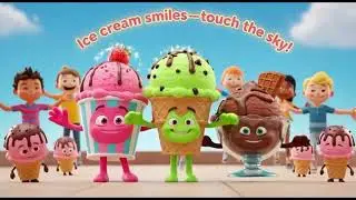 Yummy Ice Cream 🍦 | 1-Minute Kids Rhyme & Fun Song