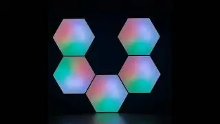 Hexagonal led light, music mode, controlled by hone app.